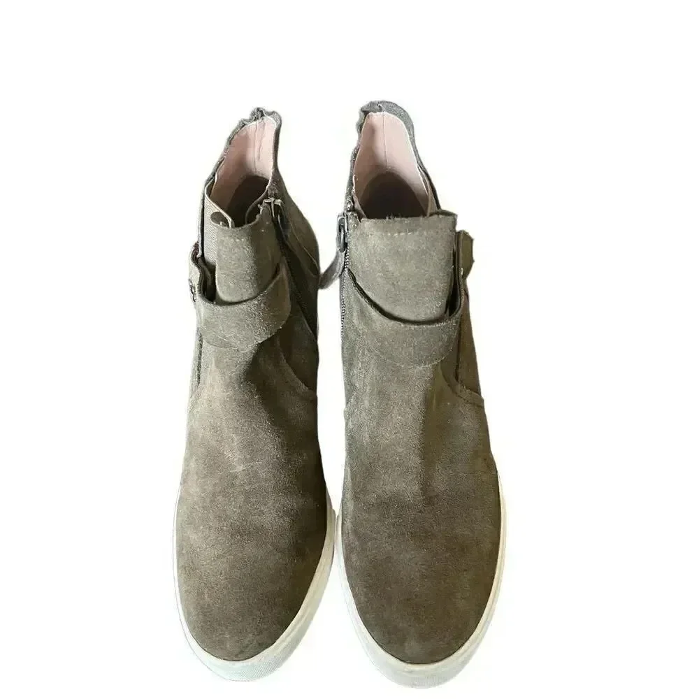 Linea Paolo Brown‎ Women Wedge Bootie Size 6M - Picture 2 of 10